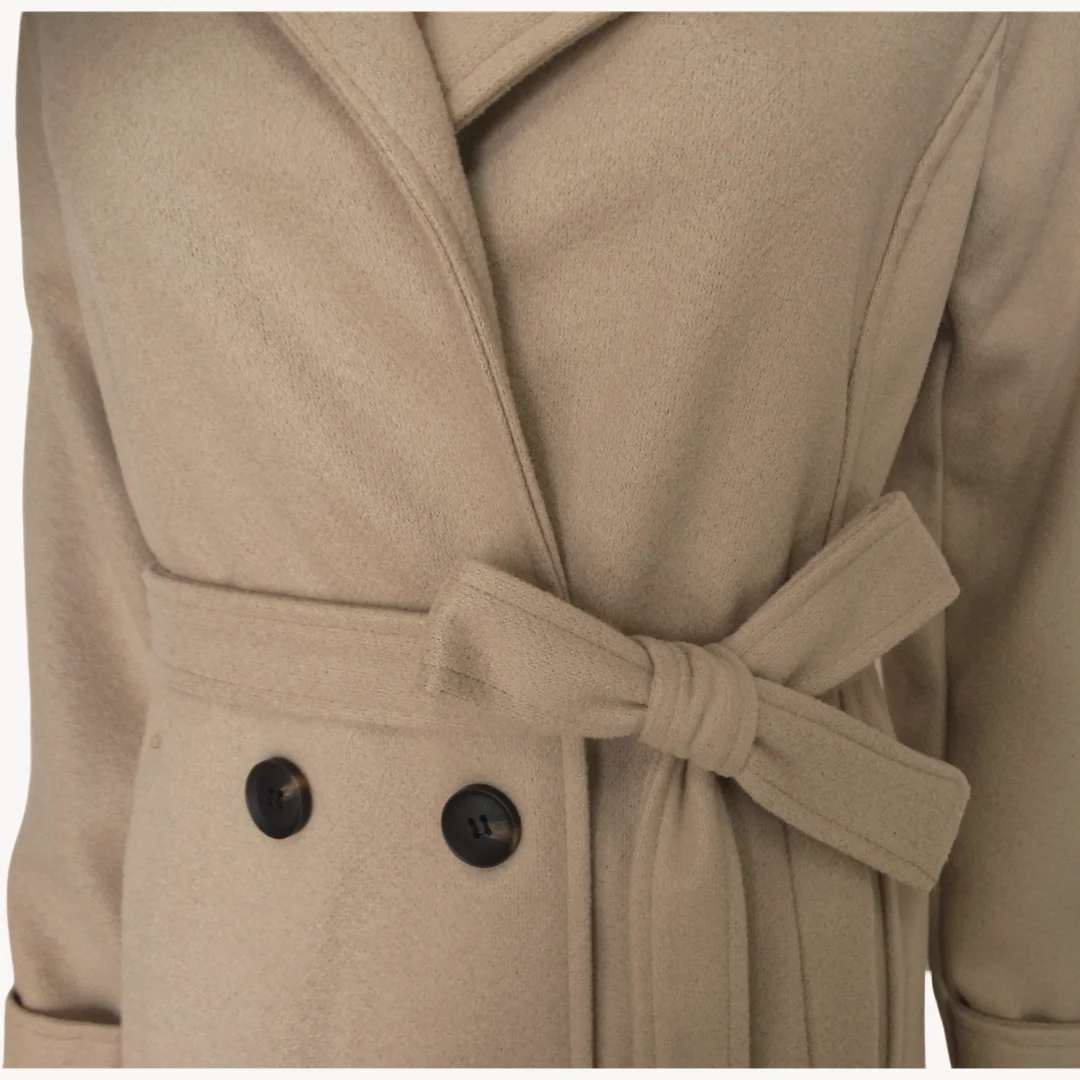 Woolen Long Trench Coat