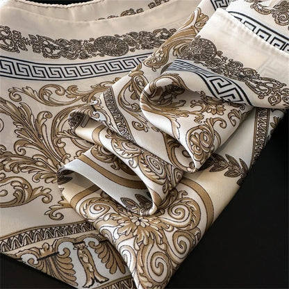 Luxury Silk Print Scarf