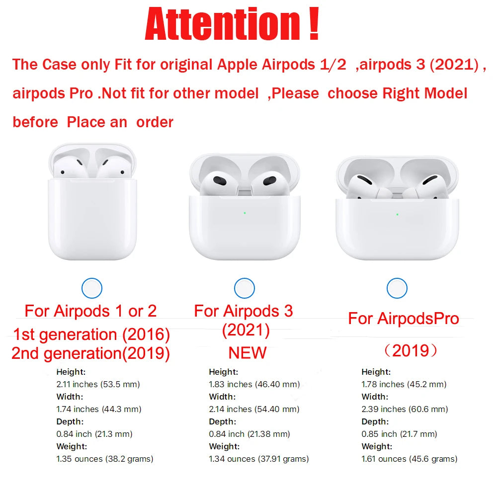 AirPods (1/2/3/Pro/Pro 2) with Keychain