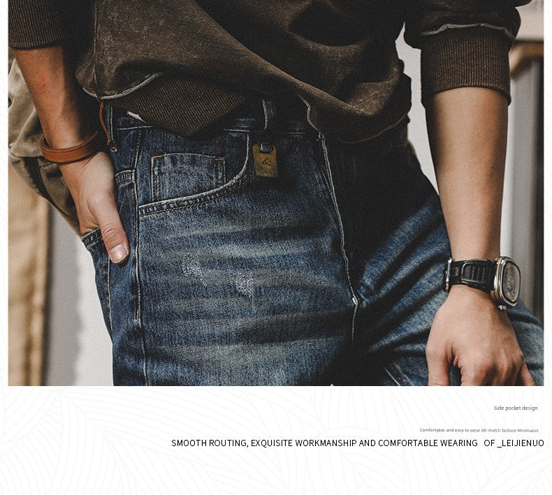 Trendy Fleece-lined Denim Jeans