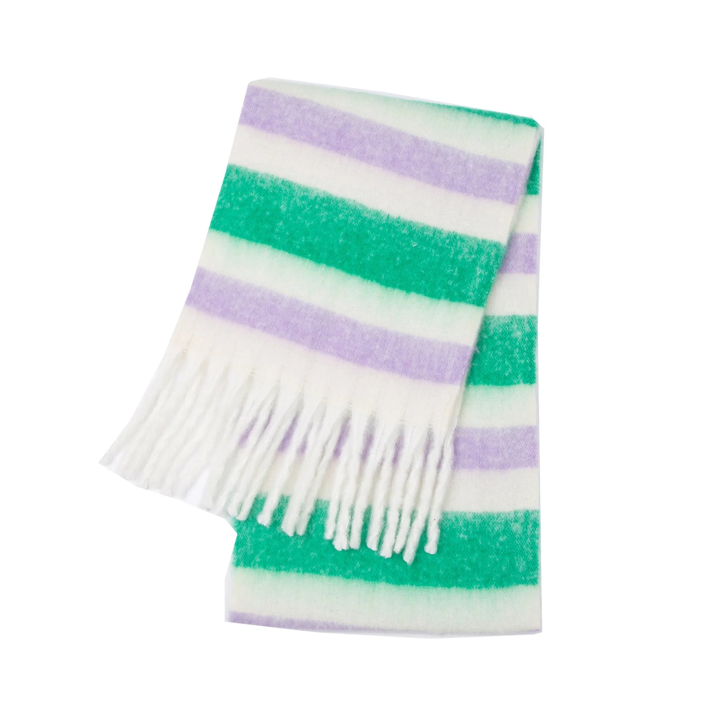 Warm Cashmere Rainbow Scarf
