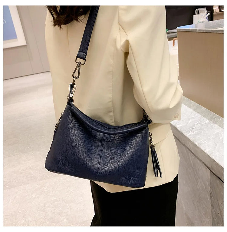 Tassel Luxe Leather Satchel