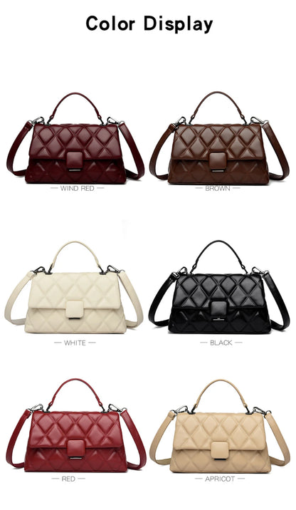 Trendy Women's Soft Leather Shoulder Bag
