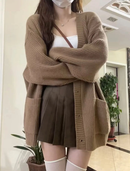 Cozy Knit V-Neck Cardigan