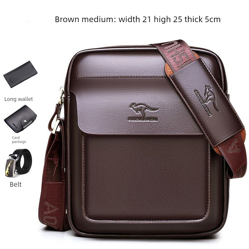 UrbanEdge Leather Sling Pack