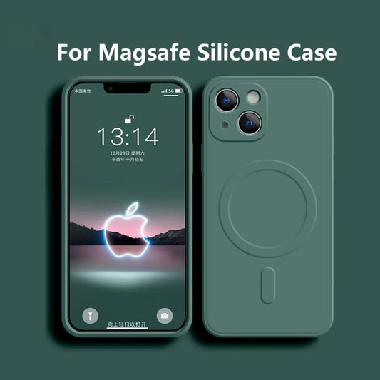 LuxeSilk MagSafe Silicone Case (iPhone Series)