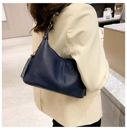Tassel Luxe Leather Satchel