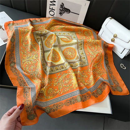 Luxury Silk Print Scarf