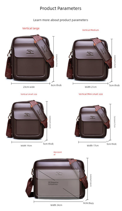 UrbanEdge Leather Sling Pack