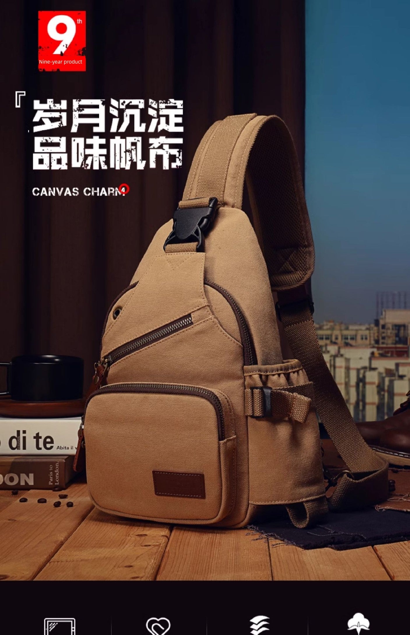 Canvas Urban Sling Bag