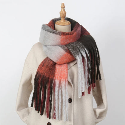 Warm Cashmere Rainbow Scarf