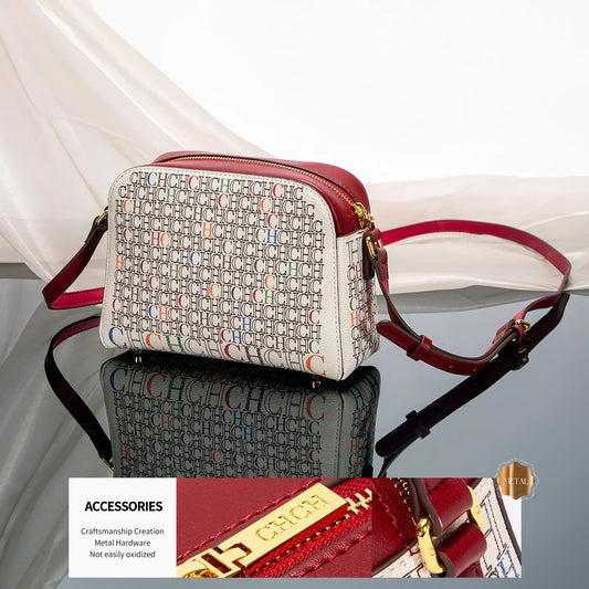 Classic Print PVC Shoulder Bag