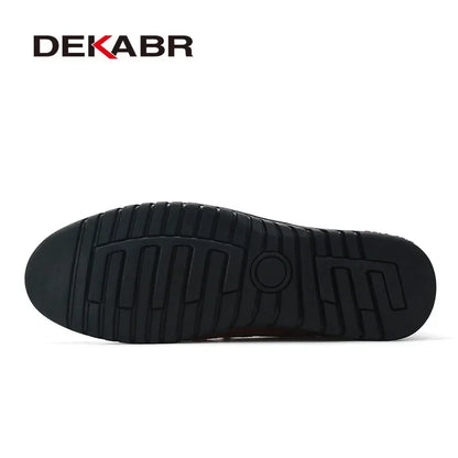 DEKABR Genuine Leather Slip-Ons