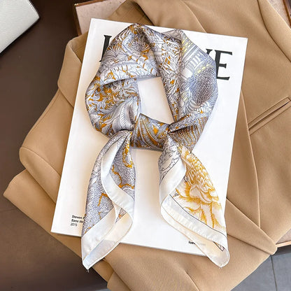 Luxury Silk Print Scarf