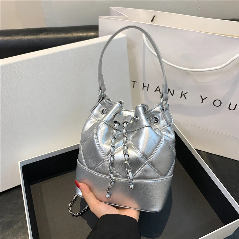 Car Sewing Bucket Shoulder Bag