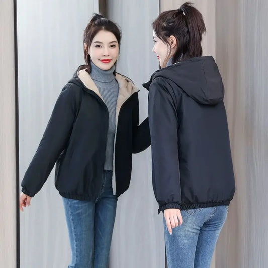 Women's Hooded Fleece Coat