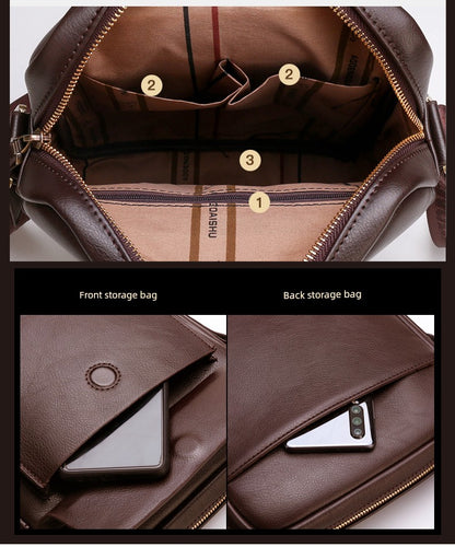 UrbanEdge Leather Sling Pack
