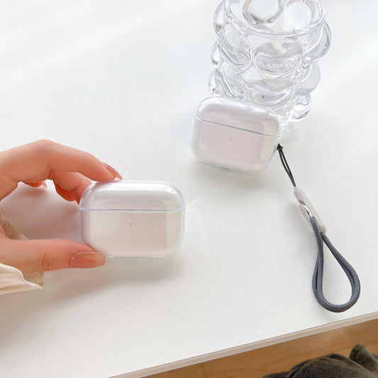 Clear AirPods Case with Lanyard Strap
