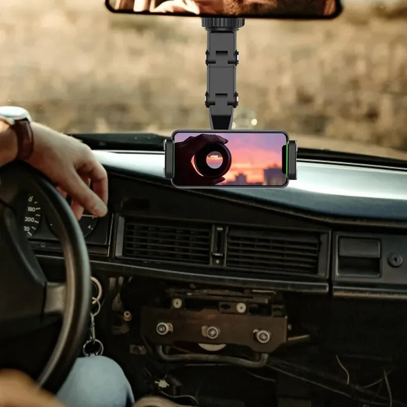 Rearview 360° Mirror Phone Mount