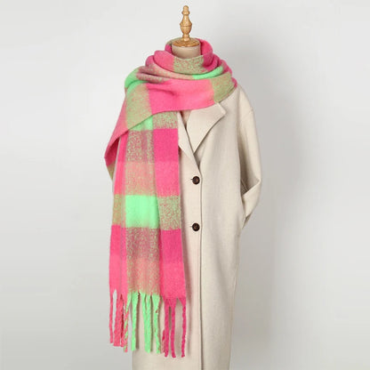 Warm Cashmere Rainbow Scarf