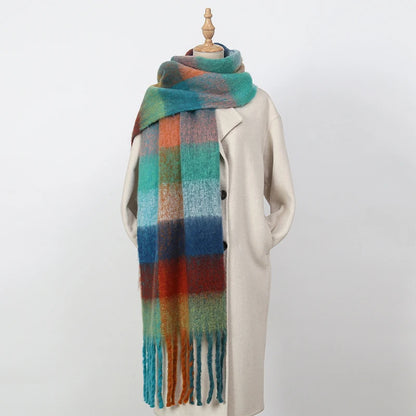 Warm Cashmere Rainbow Scarf
