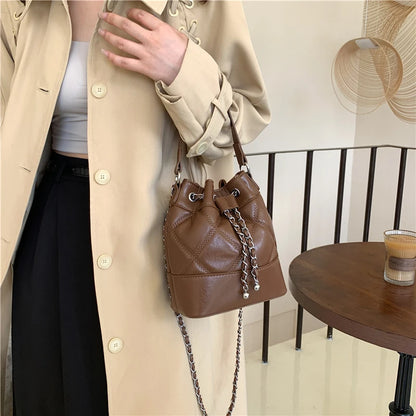 Car Sewing Bucket Shoulder Bag
