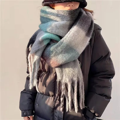 Warm Cashmere Rainbow Scarf