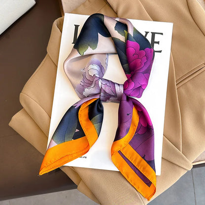 Luxury Silk Print Scarf