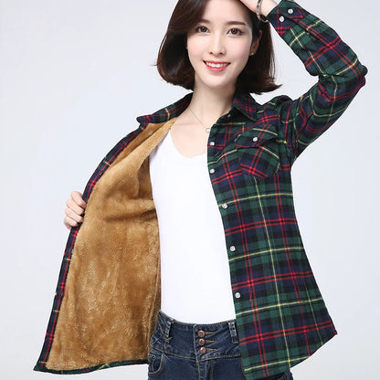 Cozy Plaid Fleece Jacket