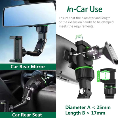 Rearview 360° Mirror Phone Mount
