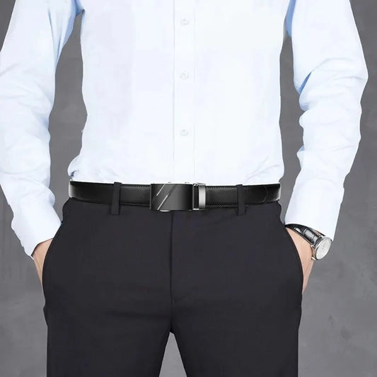 Luxury PU Leather Men's Belt