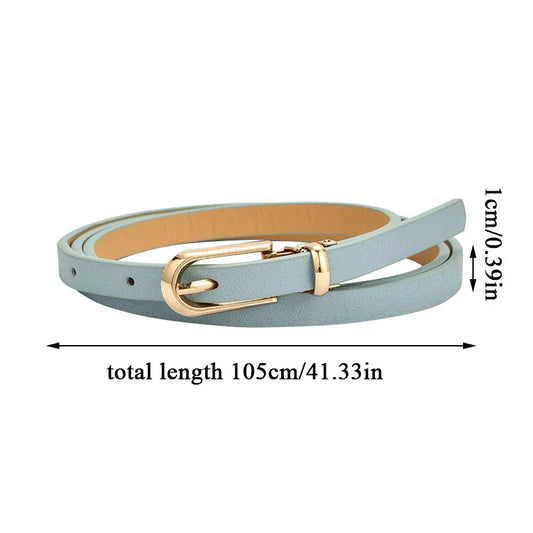 Candy Color Thin Waist Belt