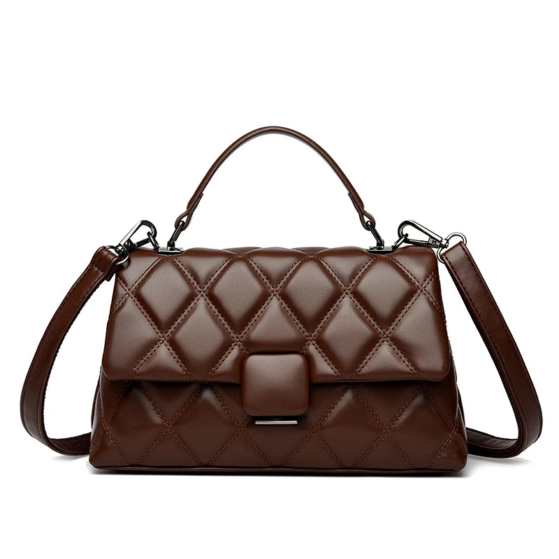 Trendy Women's Soft Leather Shoulder Bag