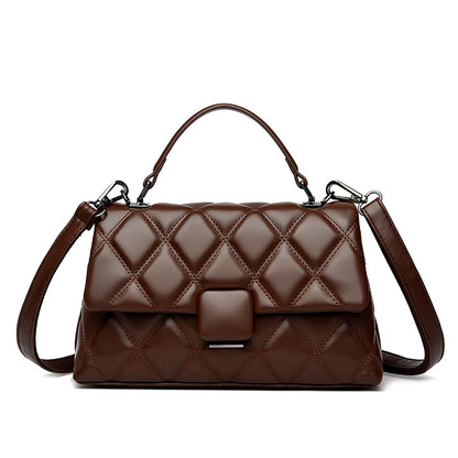 Trendy Women's Soft Leather Shoulder Bag