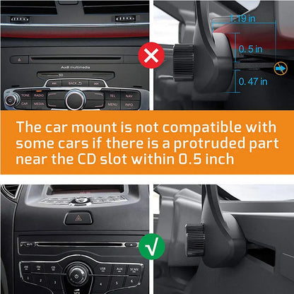 Universal CD Slot Car Phone Holder