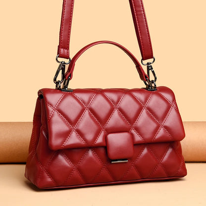 Trendy Women's Soft Leather Shoulder Bag