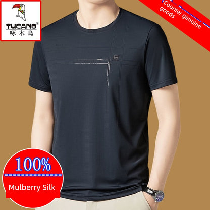 Mulberry Silk Crew Neck Tee