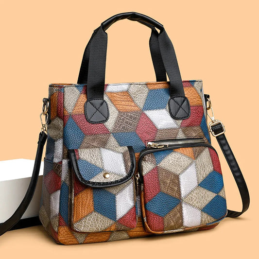 Vintage Leather Shoulder Handbag