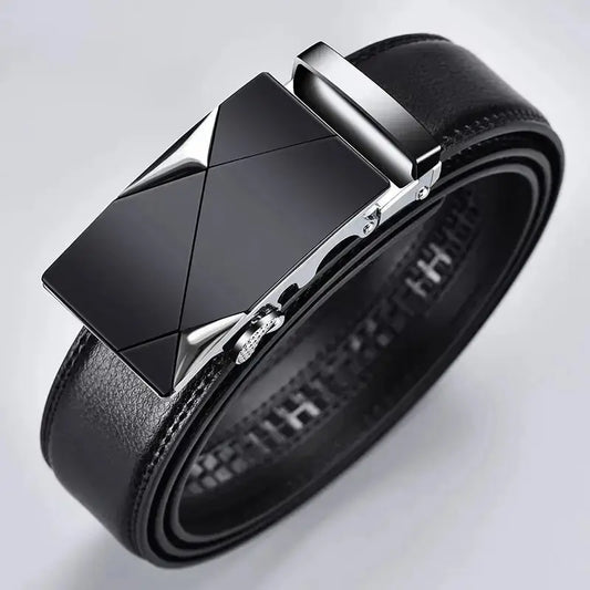 Luxury PU Leather Men's Belt