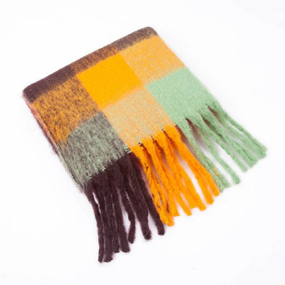 Warm Cashmere Rainbow Scarf
