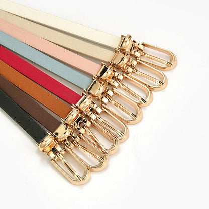 Candy Color Thin Waist Belt