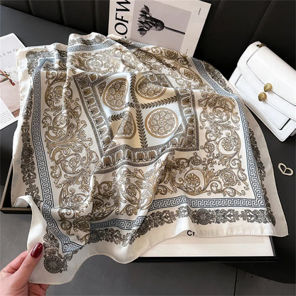 Luxury Silk Print Scarf