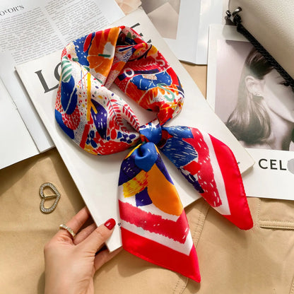 Luxury Silk Print Scarf