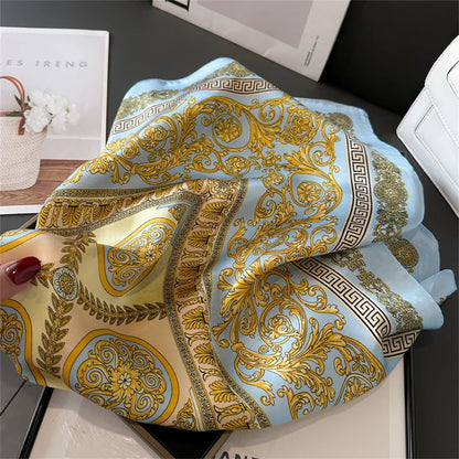 Luxury Silk Print Scarf