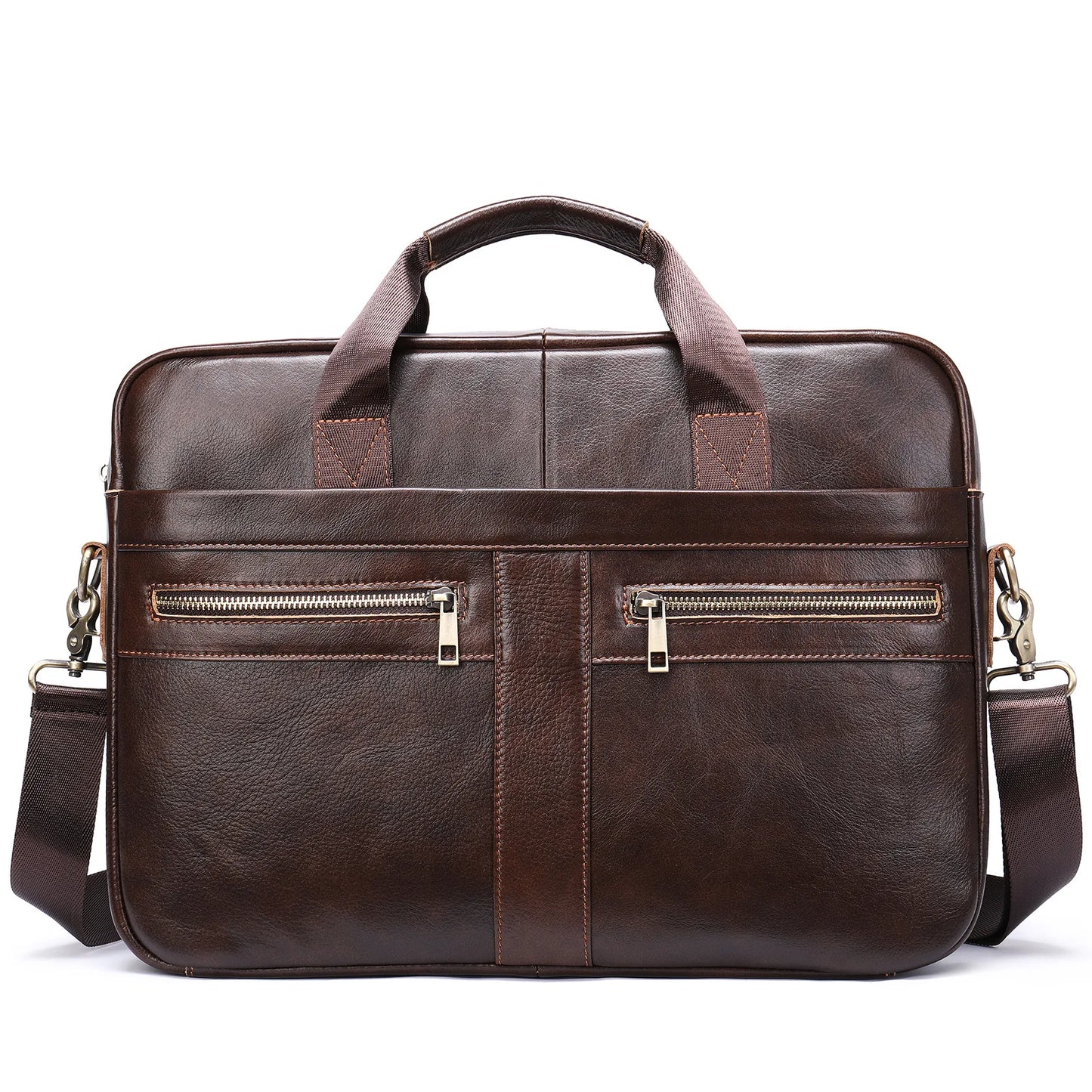 WESTAL Leather Briefcase for Men