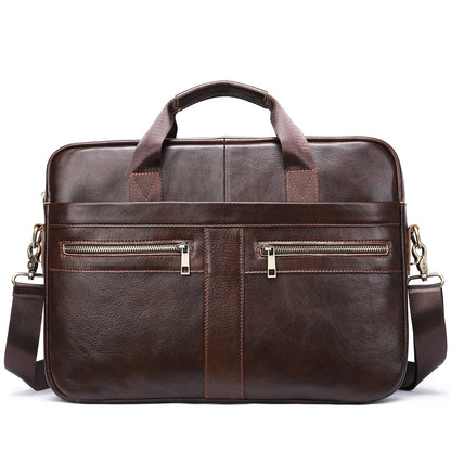 WESTAL Leather Briefcase for Men