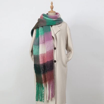 Warm Cashmere Rainbow Scarf