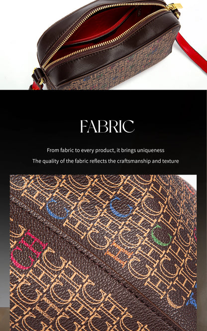 Classic Print PVC Shoulder Bag