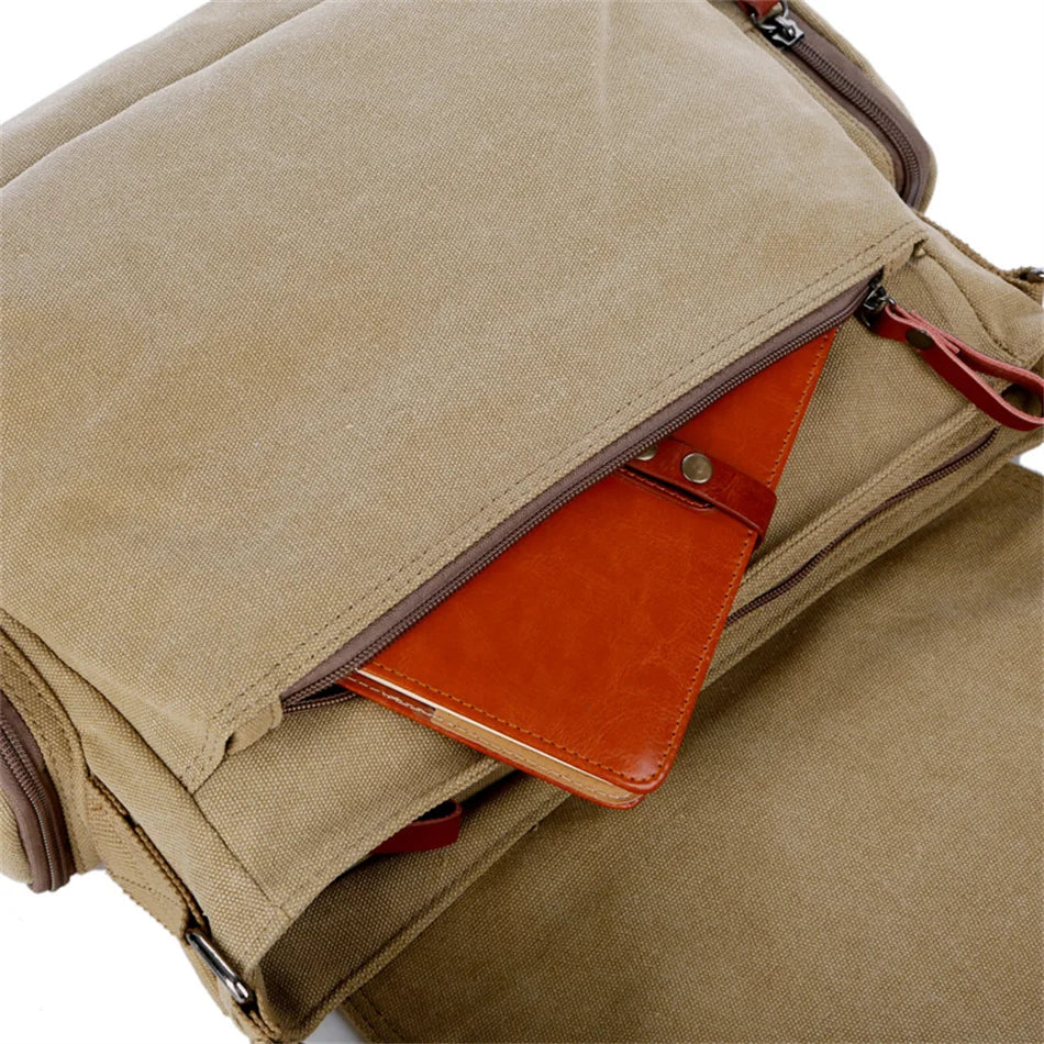 Weixier Canvas Travel Satchel