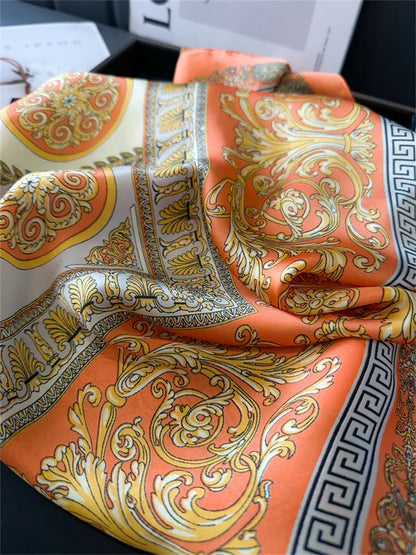 Luxury Silk Print Scarf